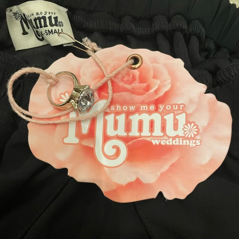 Chiffon black Show me your Mumu halter dress - Picture 3 of 3